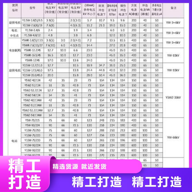深圳HY5WS-26/72氧化锌避雷器价格