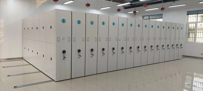 銷售專賣【鑫康】全封閉式檔案密集架