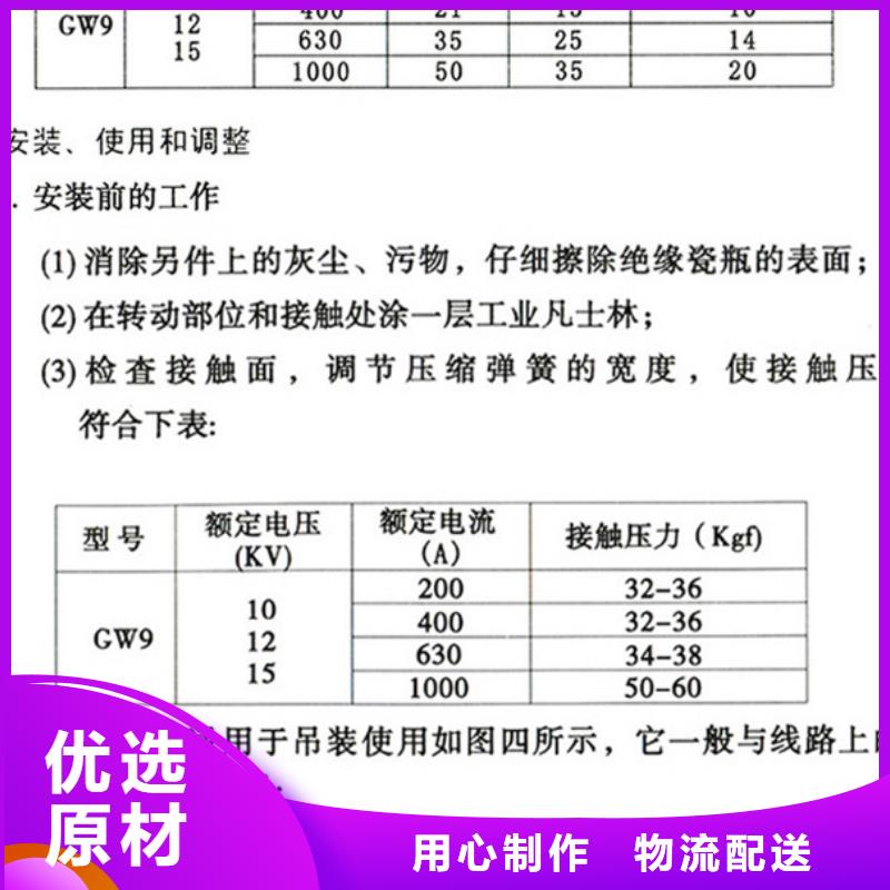 雅安   单极隔离开关GW9-12KV/200价格